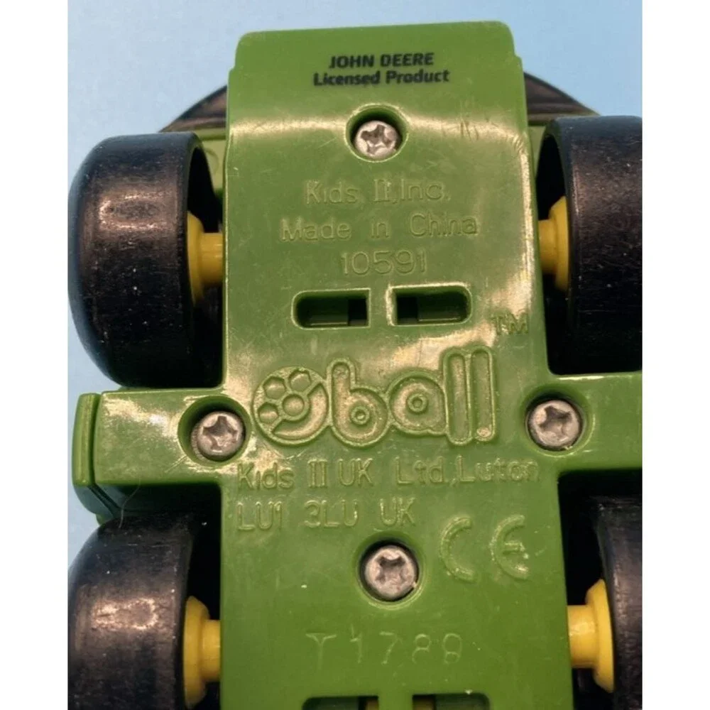 John Deere Oball Go Grippers Green Yellow Toy Truck Tractor Toddler Baby Car